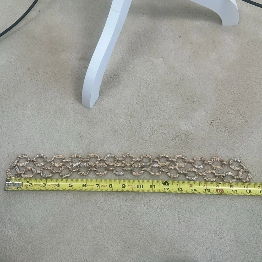 Clarion-Pell 18” Gold Link Necklace Inspired by Princess Grace of Monaco